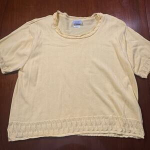 Nikki Yellow Sweater Size 2X Plus